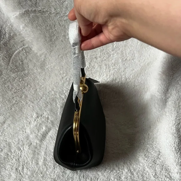 Black Coach Kisslock 16 Frame Bag with Gold Accents - Picture 5 of 5